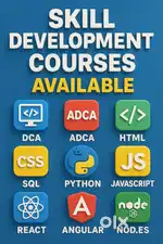DCA,ADCA, HTMl, Css, Python,SQL,Java,React, angular,MySQL.