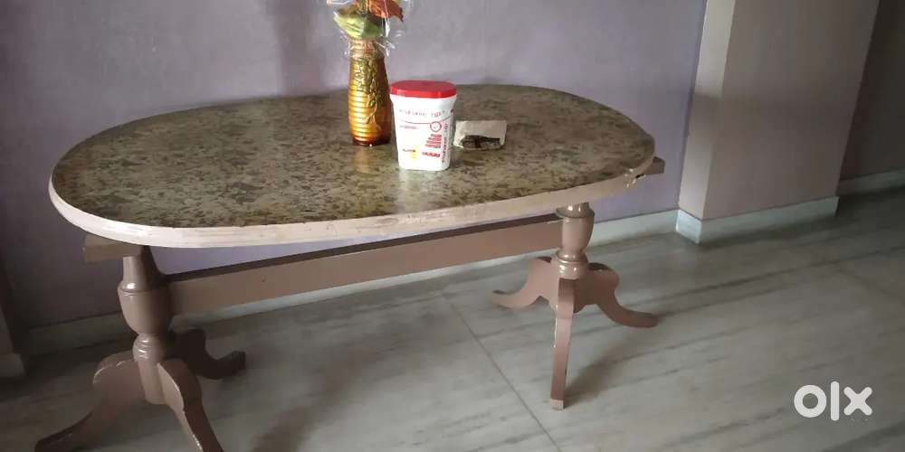 Wooden dining table