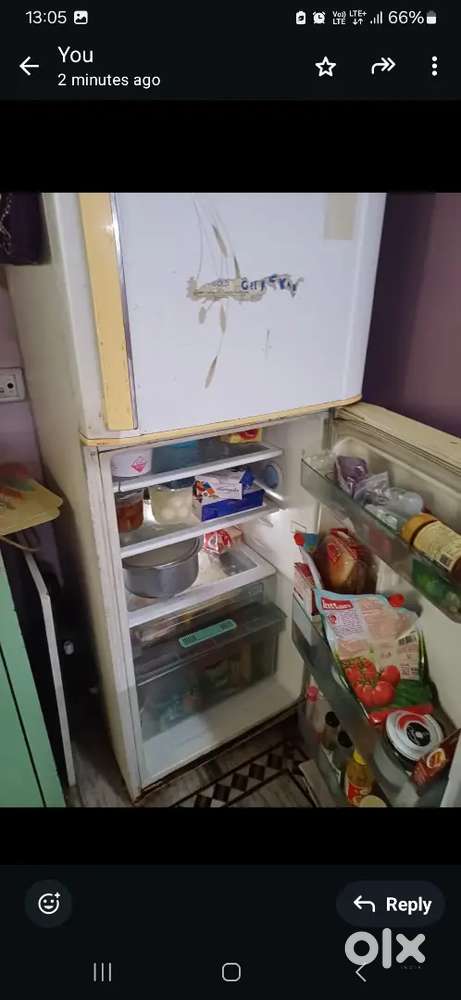 Double door fridge  for sale.
