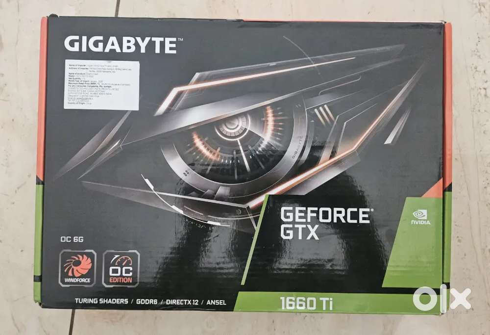 Graphics card RTX 1660ti 6Gb