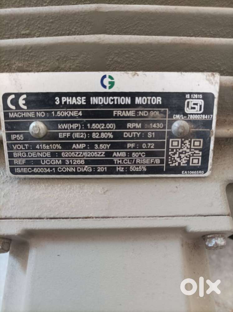 2hp 3 phase 1440rpm motor