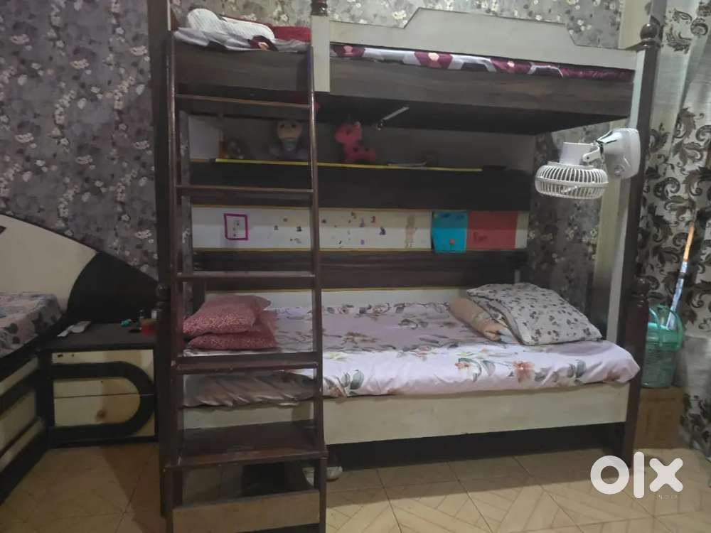 Double baby bed