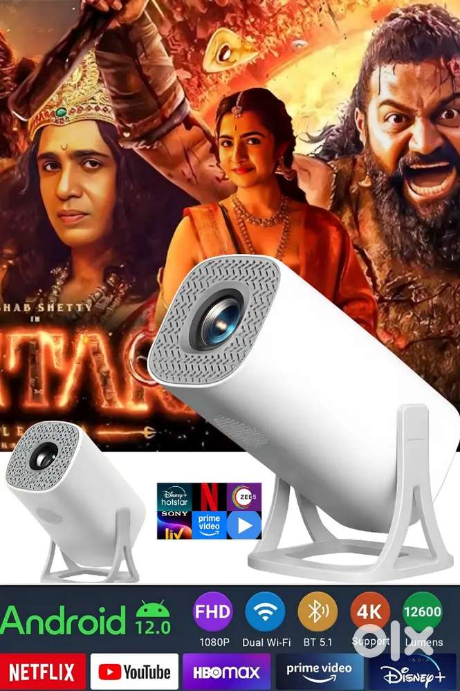 Free Home Delivery - Full HD 4k Quality Smart Projector Android Wifi