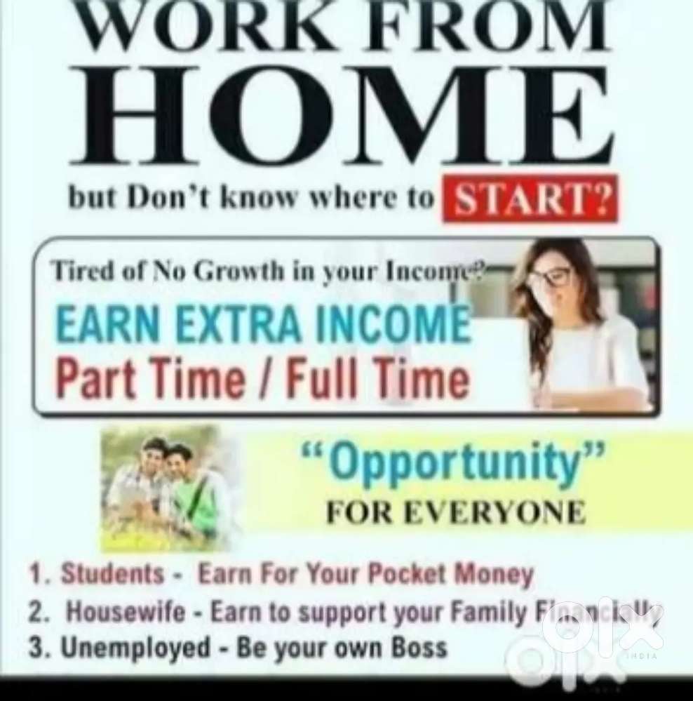 WORK THROUGH SMARTPHONE, WORK FROM HOME