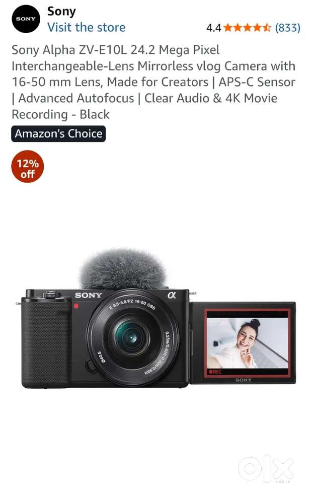 Sony Alpha ZV-E10L 24.2 Mega Pixel