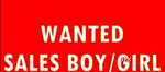 Wanted sales girls and sales boys
