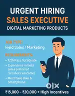 Urgent Hiring – Sales Executive (Digital Marketing Products)