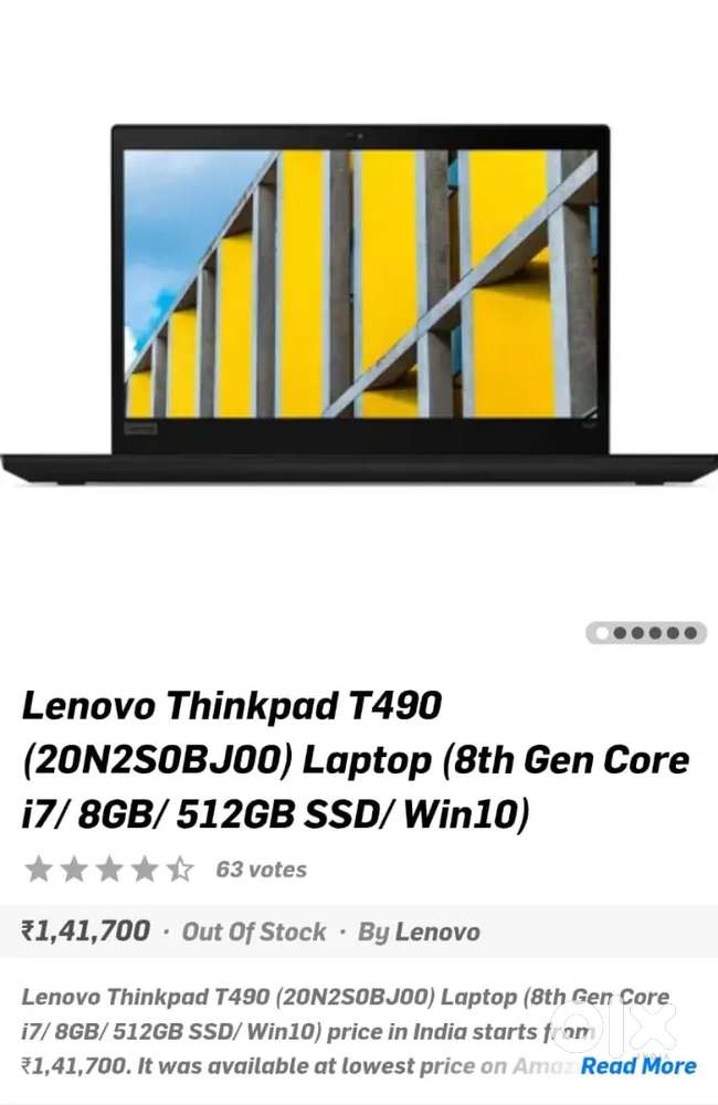 LENOVO T490 I7 8TH GENERATION