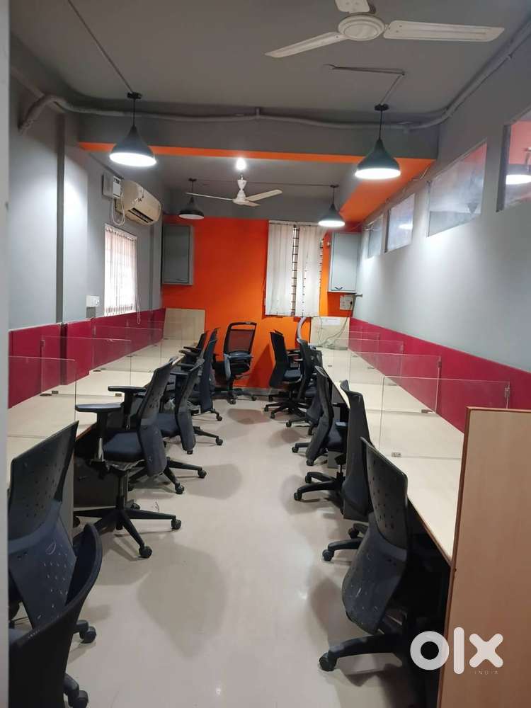 FULLY FURNISHED,1 MANAGER CABIN + 12SEATER OFFICE SPACE
