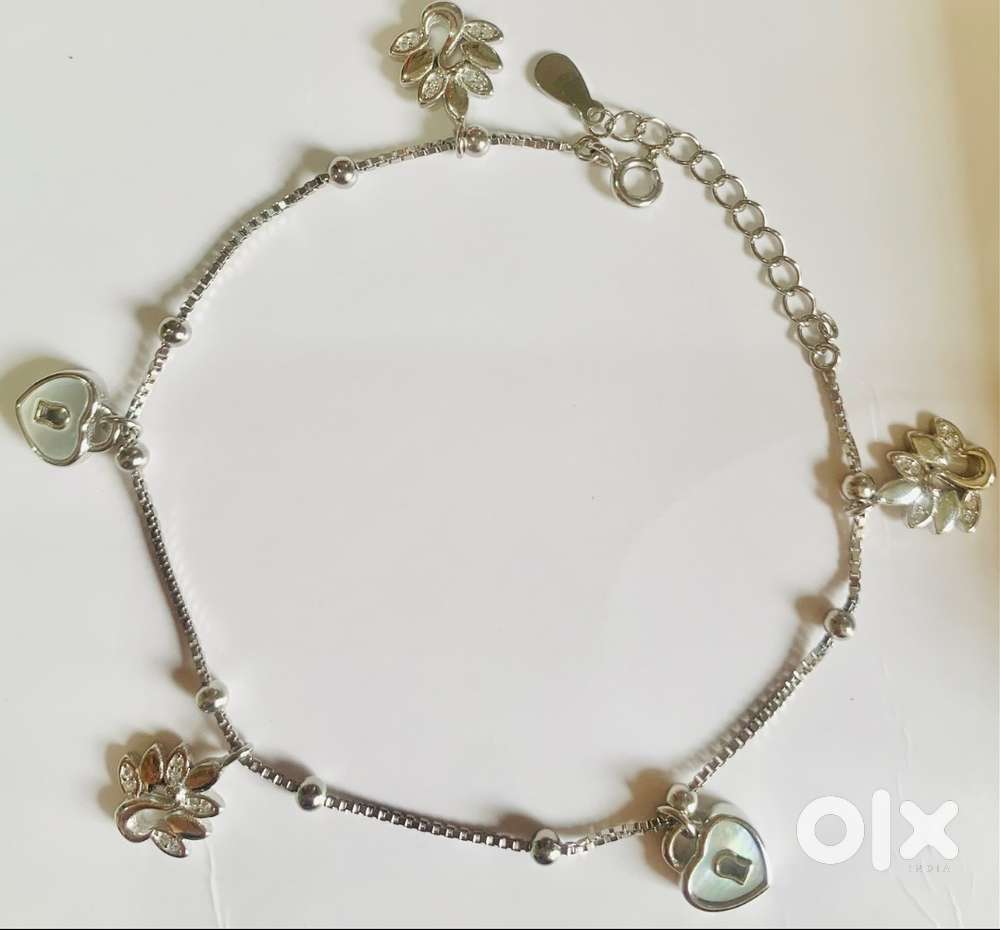 92.5 sterling silver charm bracelet