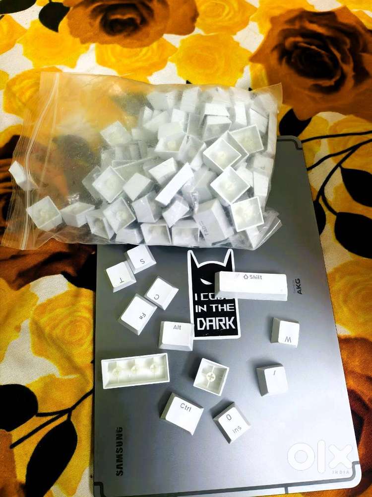 CALANDIS 108-Key Abs Translucent Keycaps White Color