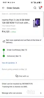 Realme pad 2 lite 8gb 128gb
