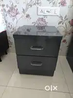 Wooden Bed side table with two Drawers for sale . Two drawers