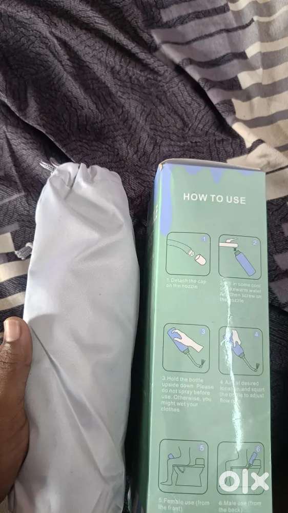 Portable bidet for cleaning and hygiene. Portable jet spray