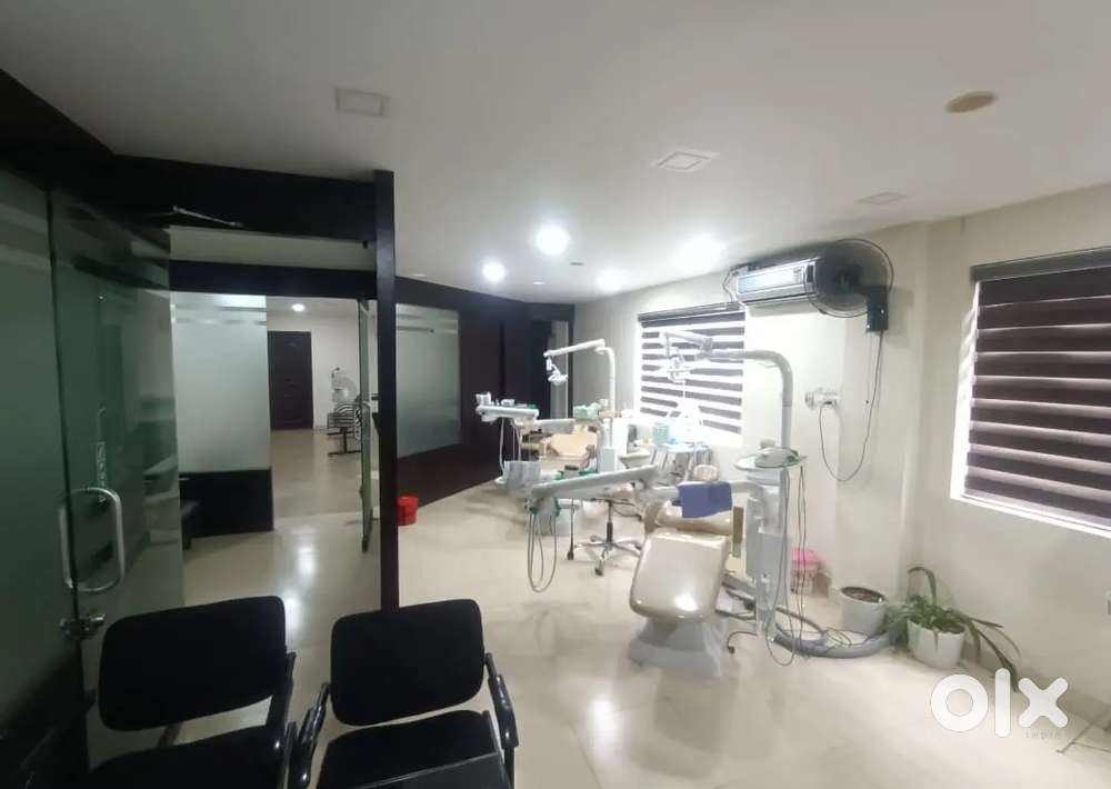 Dental assistant in dental clinic