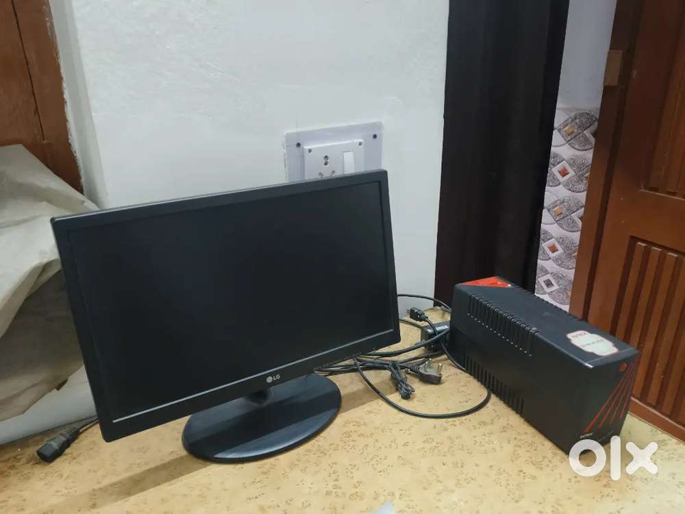 L.G monitor and UPS Intex sell 2 month old