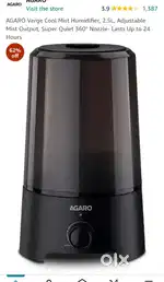 AGARO Verge Cool  mist  humidifier  2.5 lit Adjustabley