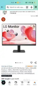 LG monitor 24 inch full hd