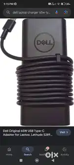Dell adaptor 65W type C 1month used