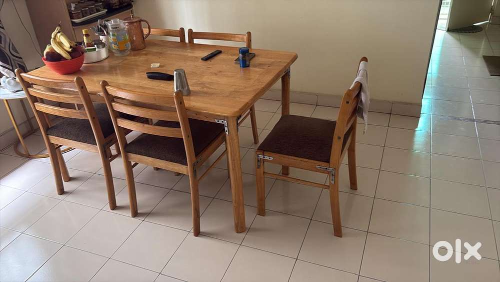 3+2 seater sofa and 1 5 seater dining table with 5 chairs