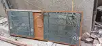 Iron safety gate 35 kg with mesh