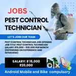 Pest control Worker Job Door To Door Freshers  Bike mobile complsry