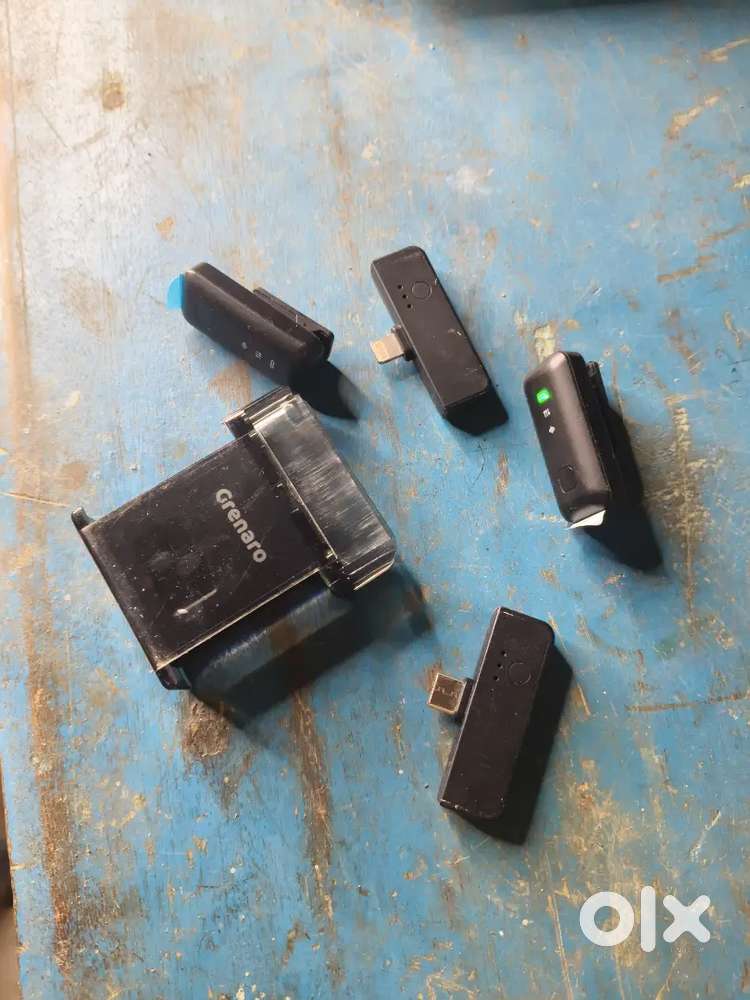 Grenaro Wireless Mic  Noise Cancel  Digital Display  Charging Case.