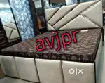 New ply board wooden designer side double bed with storage box