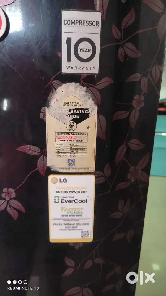 LG super cool refrigerator 235 lt.