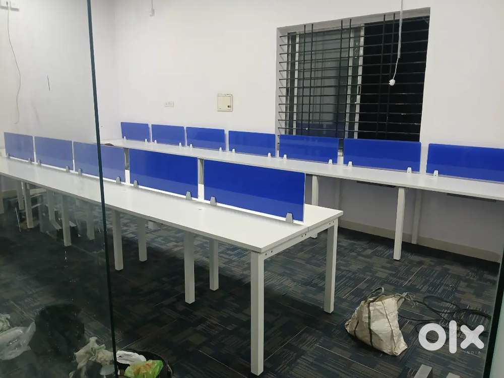 Used Office furniture. Office floor mat. Glass work