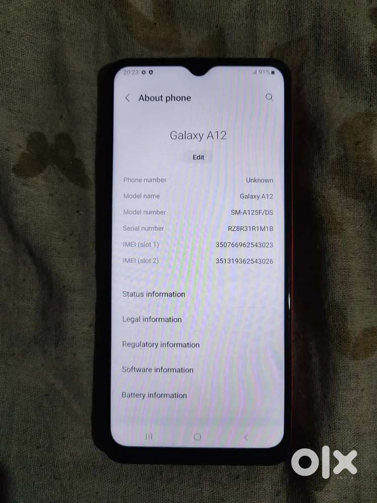 Samsung Galaxy A12 4/128GB 4G Only mobile Urgent Sale