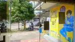Ice cream shop with full setup