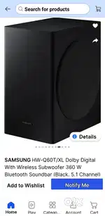 Samsung soundbar 5.1 dolby digital