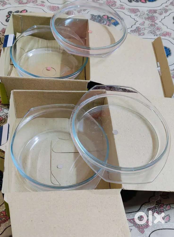 2 Borosil Microwave Round Casserole 1.5L with Lid available