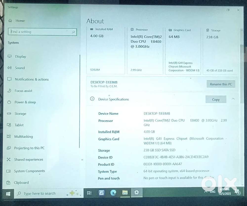 PC cpu for sale