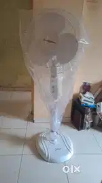 Fan with stand branded