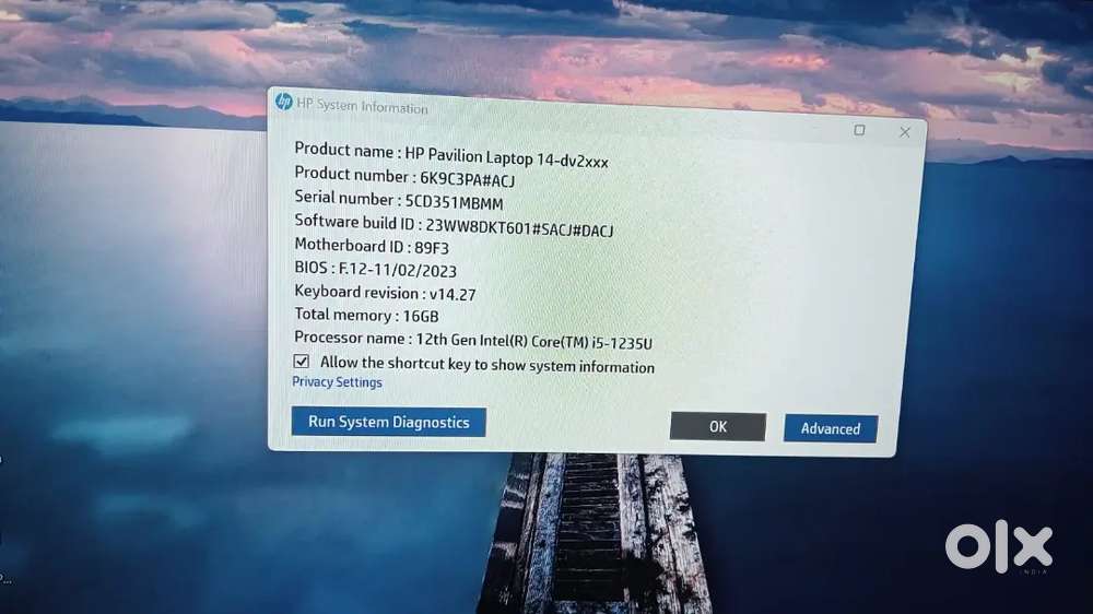 Hp Pavillion i5 laptop