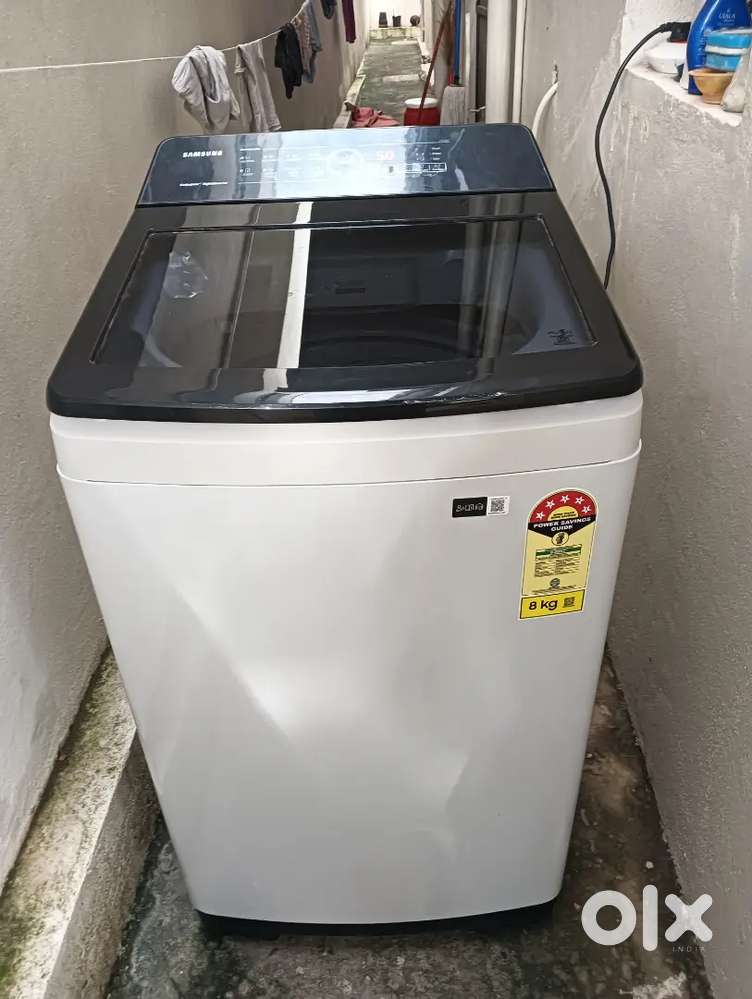 SAMSUNG 8kgs 5 star, ecobubble, digital inverter, TOP LOAD