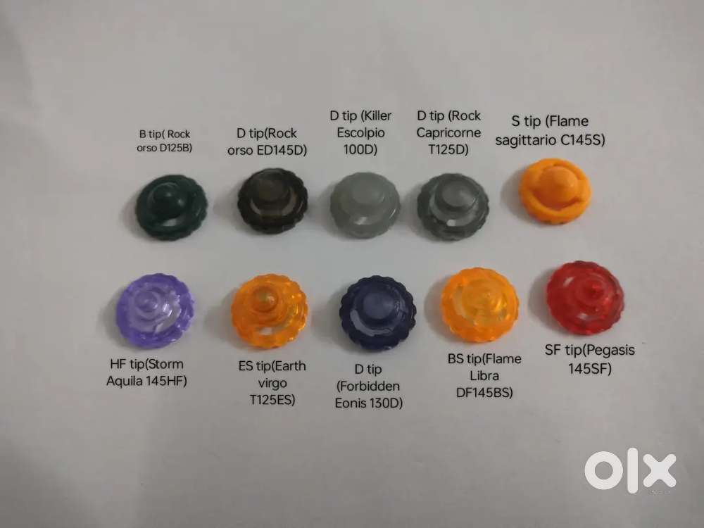 Beyblades and spare parts for sale in good condition
