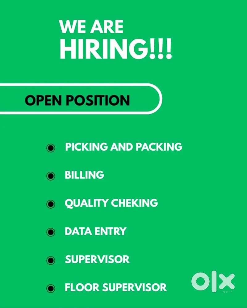 WE ARE HIRING SUPERVISOR EXECUTIVE FOR WAREHOUSE