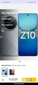 IQOO z10 8+8 256gb 1 mant old
