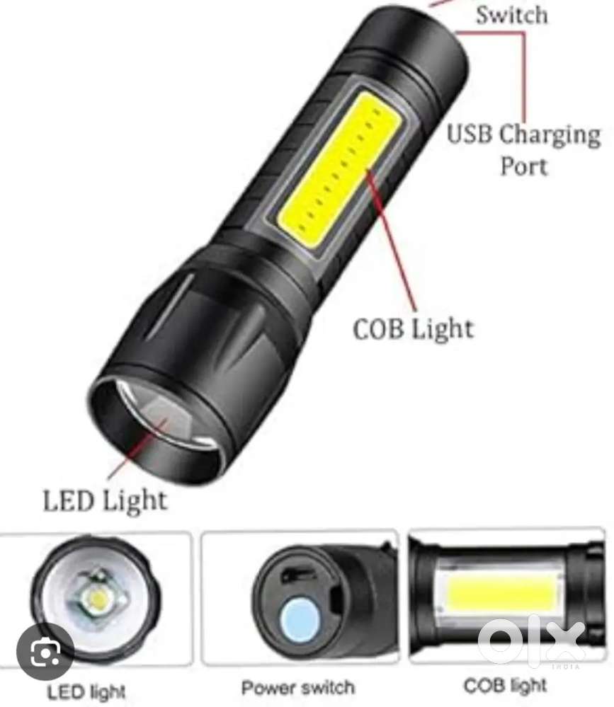 Flash Light Cum Torch Rechargeable..