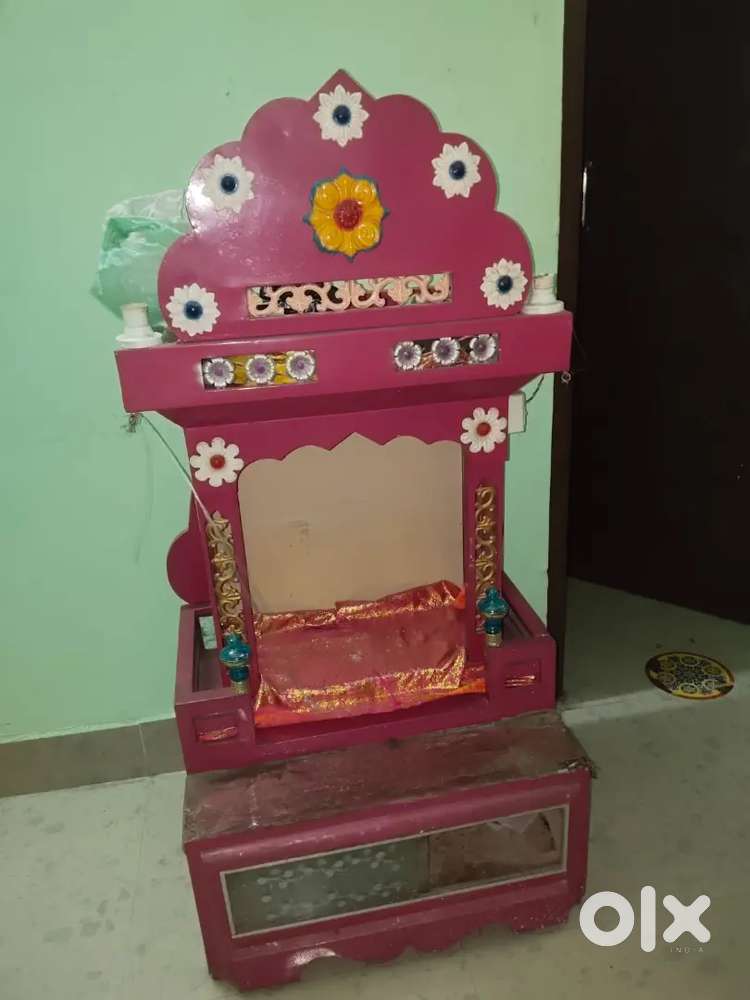 Steel Temple/Mandir with Storage – Good Condition