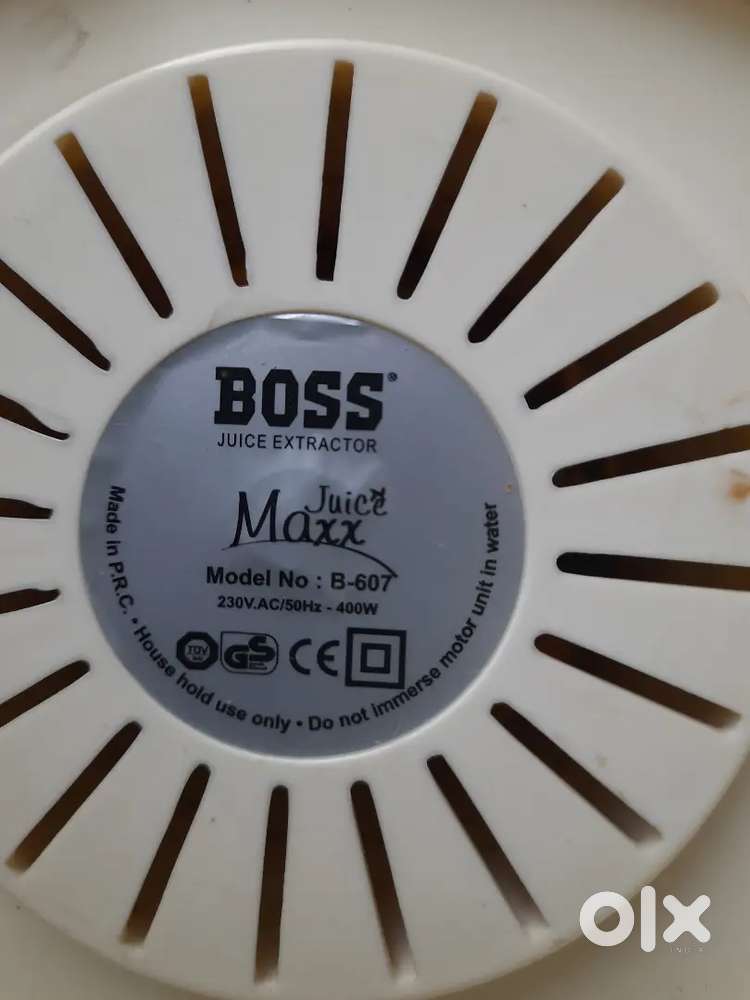 Boss Juicemaxx B607 400-Watt Juice Extractor (Off White)