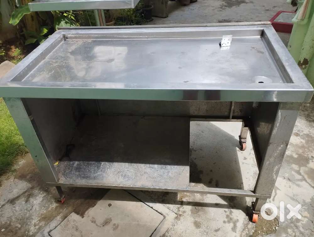 Stainless steel Juice coffee counter table