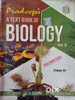 Pradeep's Biology textbook of class 11th volume 2