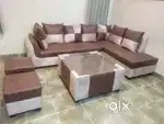 Sofa Set- L shape 6+2 seater with center table
