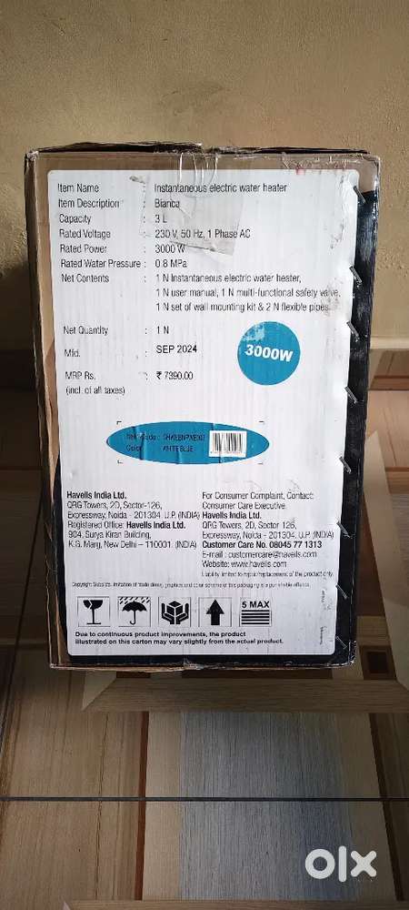 Geyser havel 3 L brand new