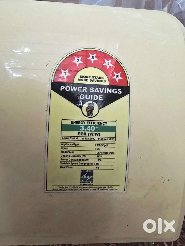 LG AC 1.5 ton
