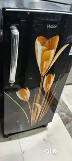 Haier single door fridge with warranty and good condition 1 year old
